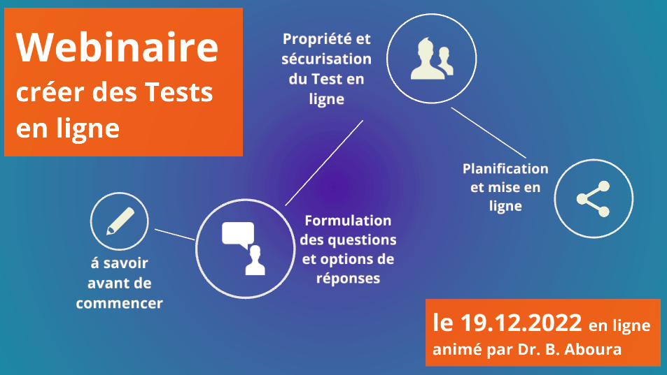 Webinaire sur la conception des tests en ligne : Lundi 19 décembre 2022