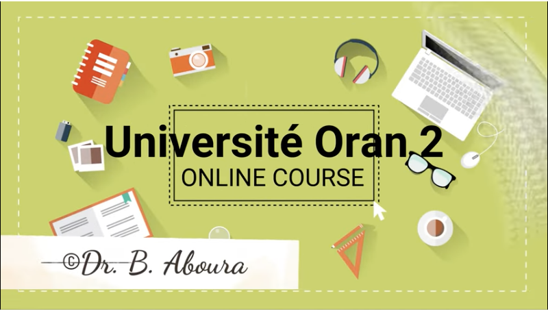 Vidéo illustrative “Comment s’inscrire ou récupérer son compte  sur la plateforme des cours en ligne de l’université Oran 2 en tant qu’étudiant?”