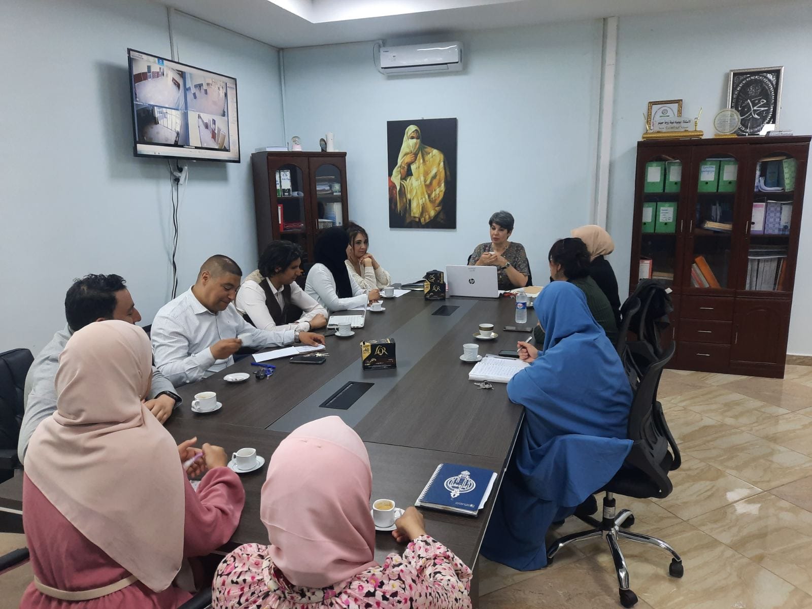 Réunion de coordination entre Mme la Doyenne de la faculté Pr. HAMIDOU-BOUAYED Nabila et le staff administratif