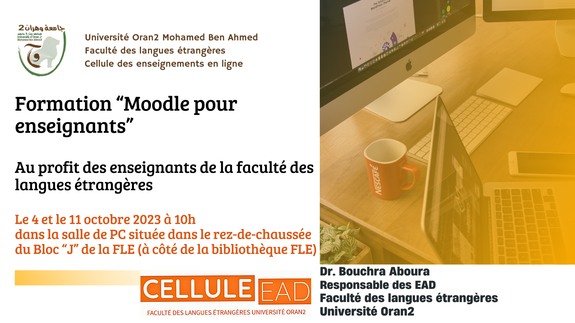 Formation “Moodle pour enseignants”