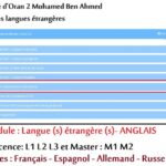 section “Matières transversales communes” de la faculté des langues étrangères. 🔹Pour accéder aux cours en lign