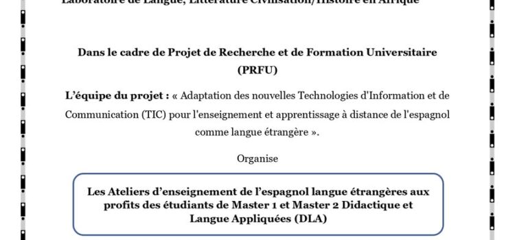 Ateliers d’enseignement de l’espagnol-PRFU-LLLC