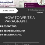 Workshop: “How to Write a Paragraph”
