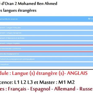 section “Matières transversales communes” de la faculté des langues étrangères. 🔹Pour accéder aux cours en lign