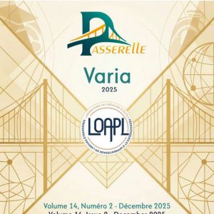 Nouvelle publication | Revue Passerelle ( Catégorie B )