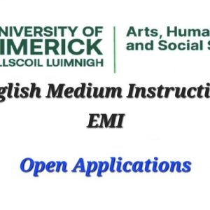 Application for Training : English Medium Instruction EMI on January 15th and 16th, 2025